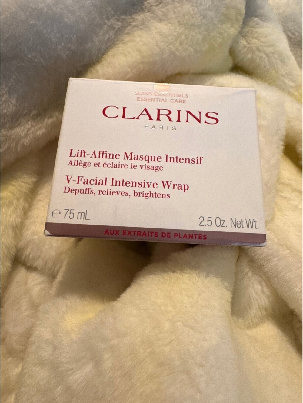 CLARINS V-Facial Intensive Wrap Depuffing Face Mask